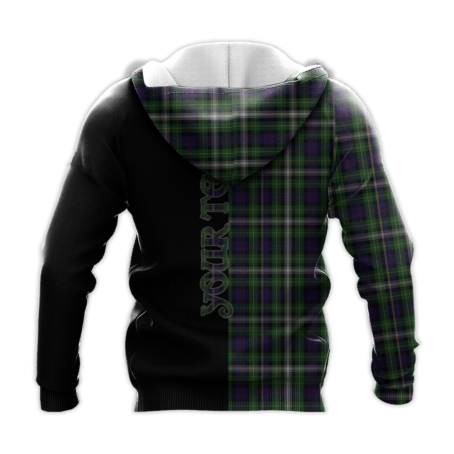 Printivon Farquharson Dress Tartan Personalize Half Hoodie