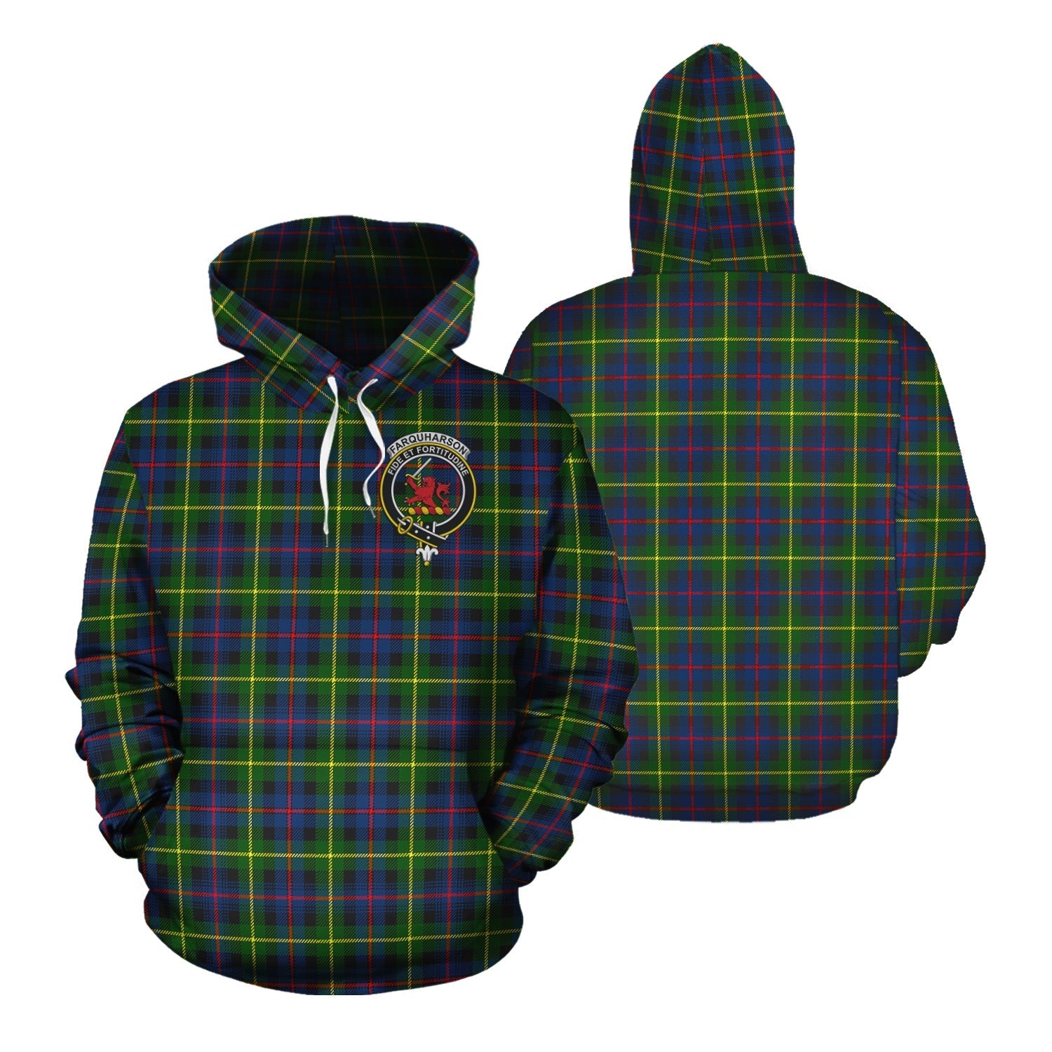 Printivon Farquharson Modern Tartan Hoodie