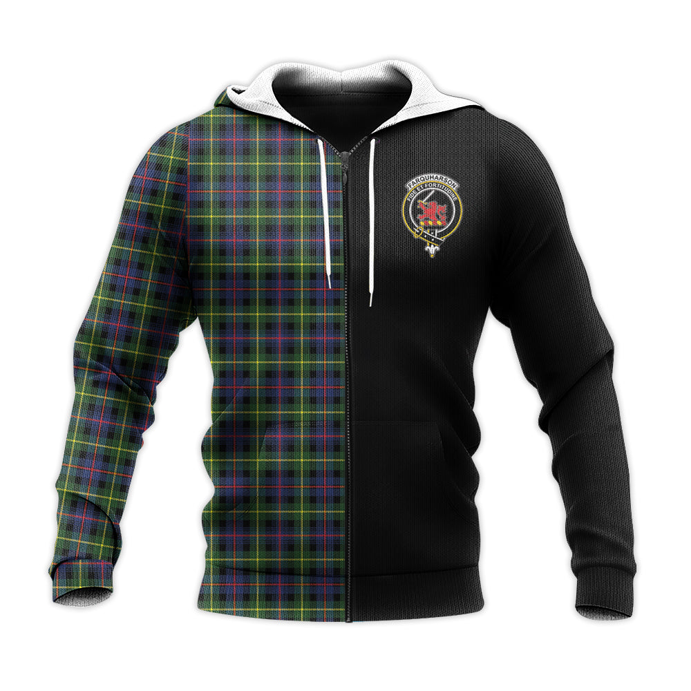 Printivon Farquharson Modern Tartan Personalize Half Hoodie