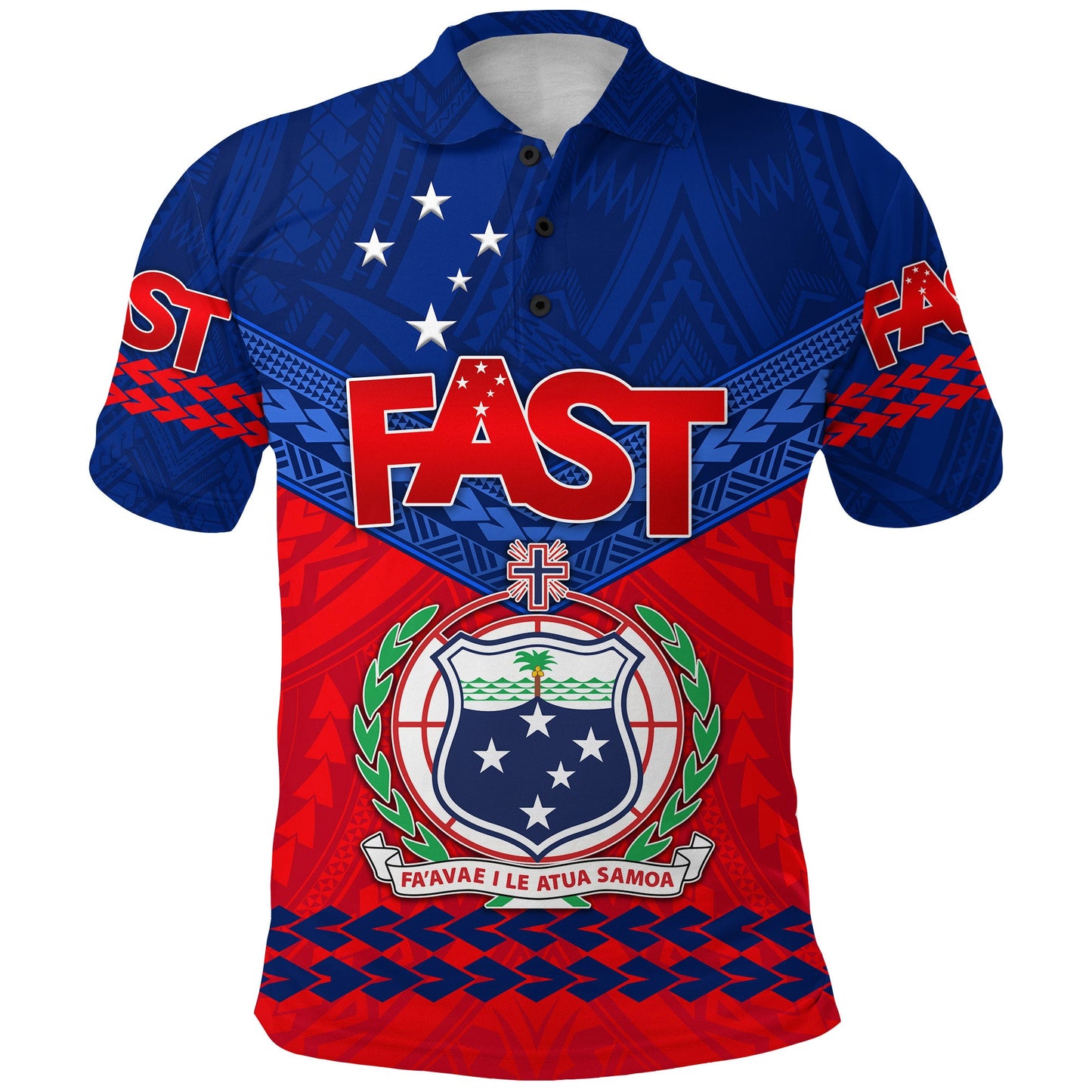 Samoa FAST Party Polo Shirt Simple Style