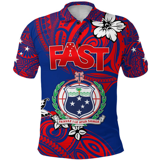 Samoa FAST Party Polo Shirt Unique Vibes