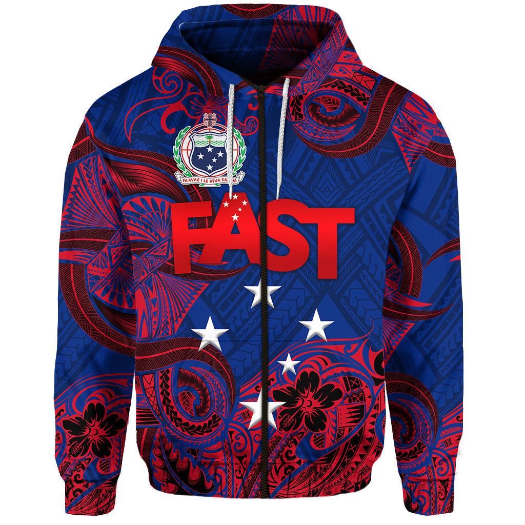 Samoa FAST Party Zip Hoodie Unique Style NO.2