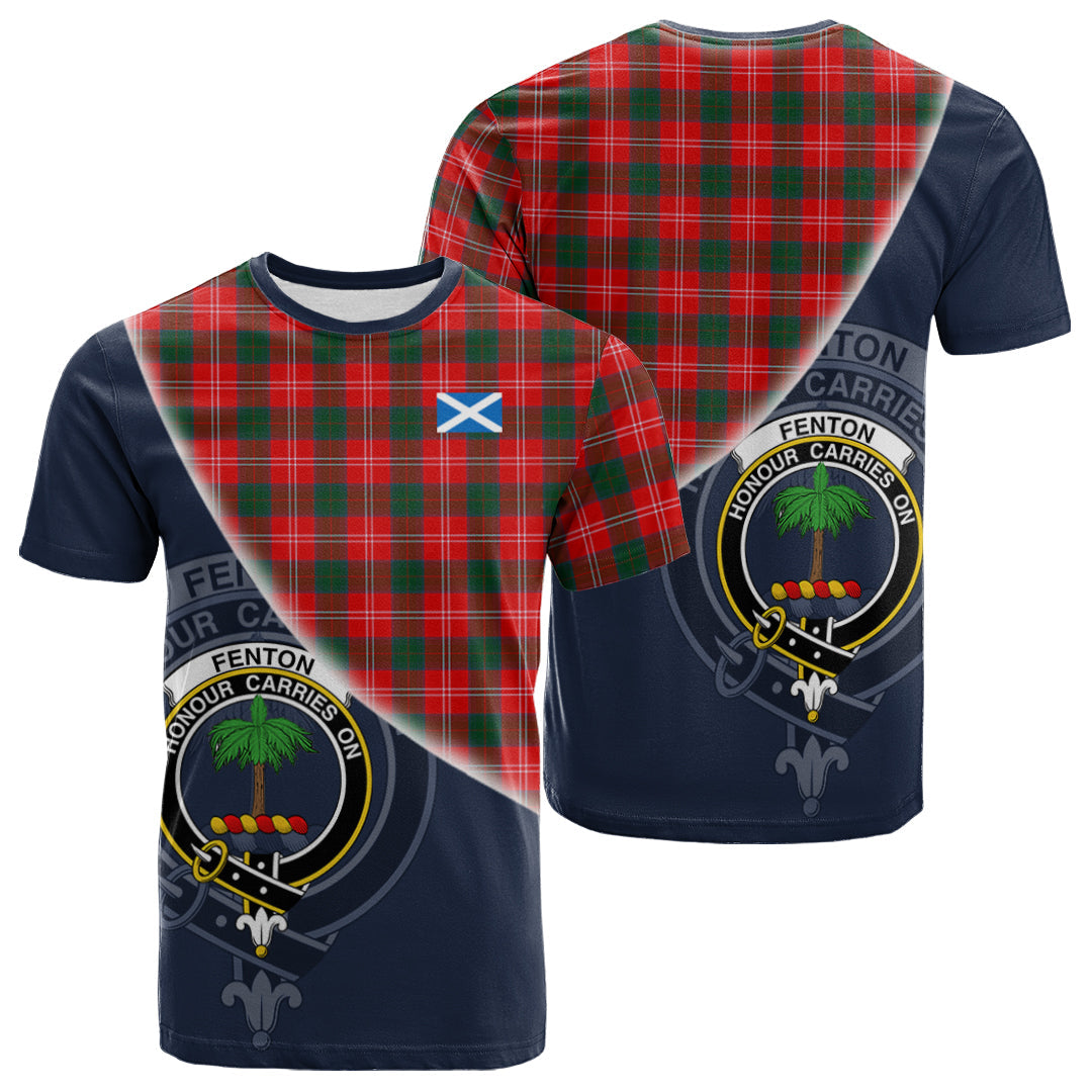 Printivon Fenton Tartan Scottish Crest T Shirt