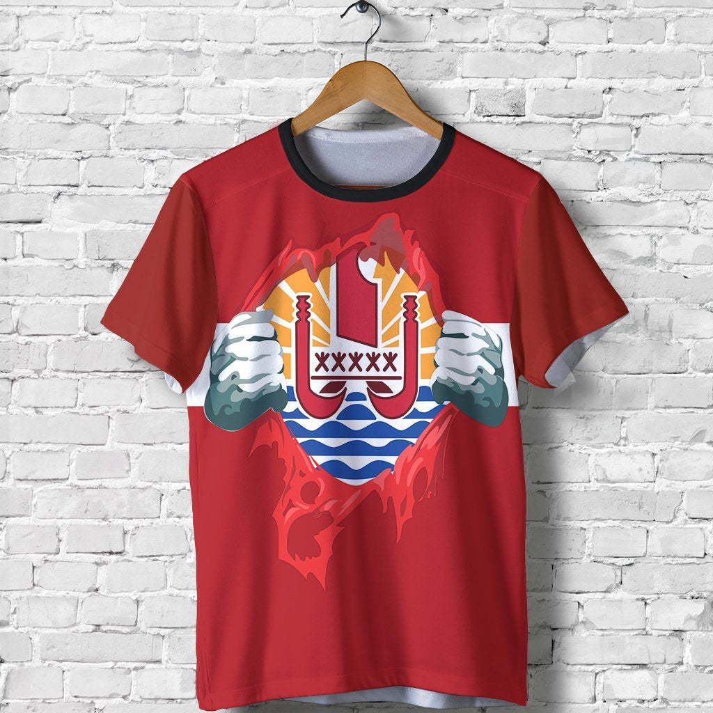 Tahiti T Shirt Tahiti Flag A6