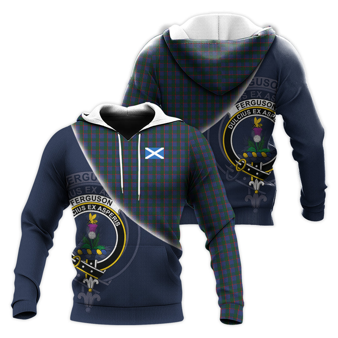 Printivon Ferguson Tartan Scottish Crest Hoodie