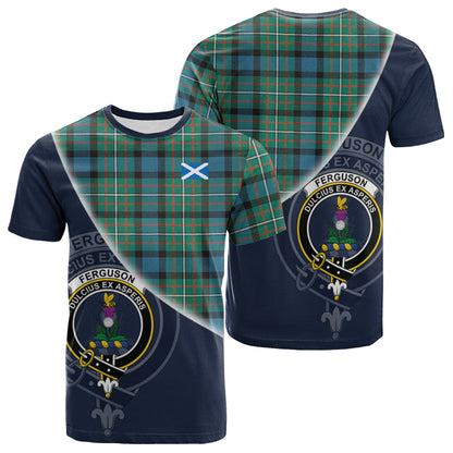 Printivon Ferguson Ancient Tartan Scottish Crest T Shirt