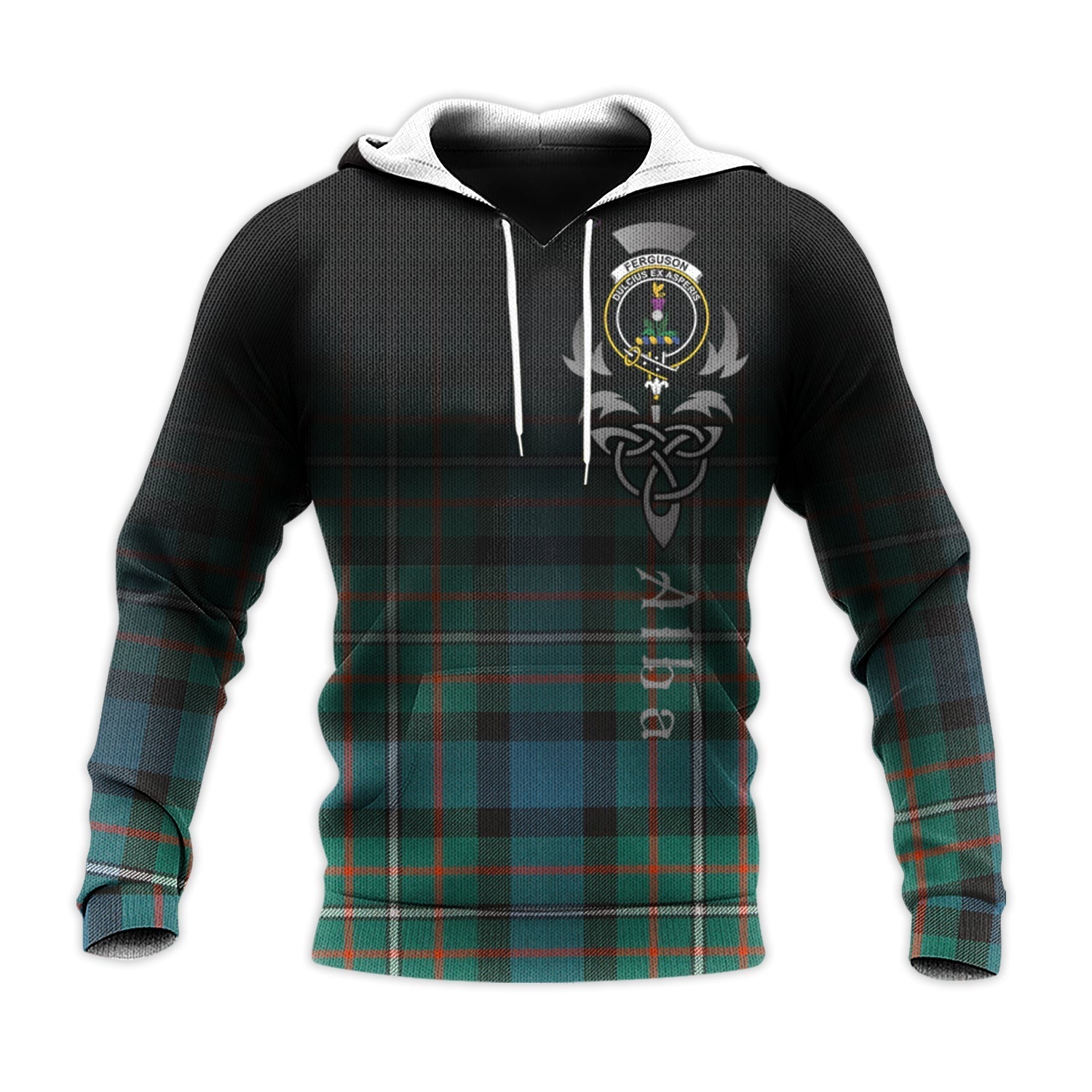 Printivon Ferguson Ancient Tartan Crest Alba Celtic Hoodie
