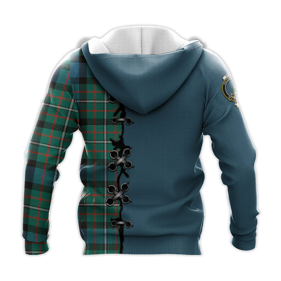 Printivon Ferguson Ancient Tartan Hoodie Lion Rampant And Celtic Thistle Style