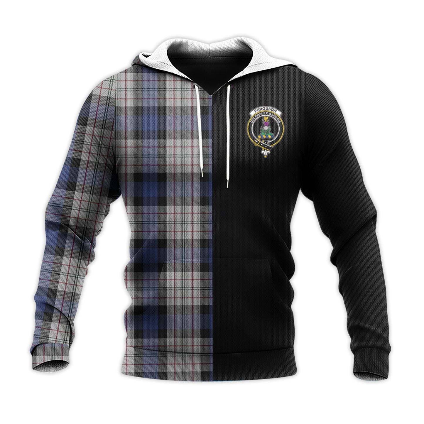 Printivon Ferguson Dress Tartan Personalize Half Hoodie
