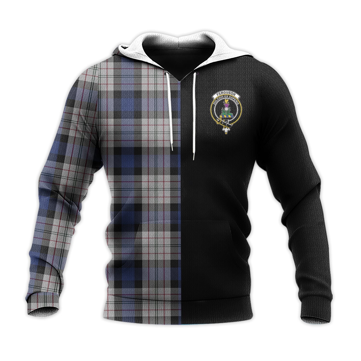 Printivon Ferguson Dress Tartan Personalize Half Hoodie