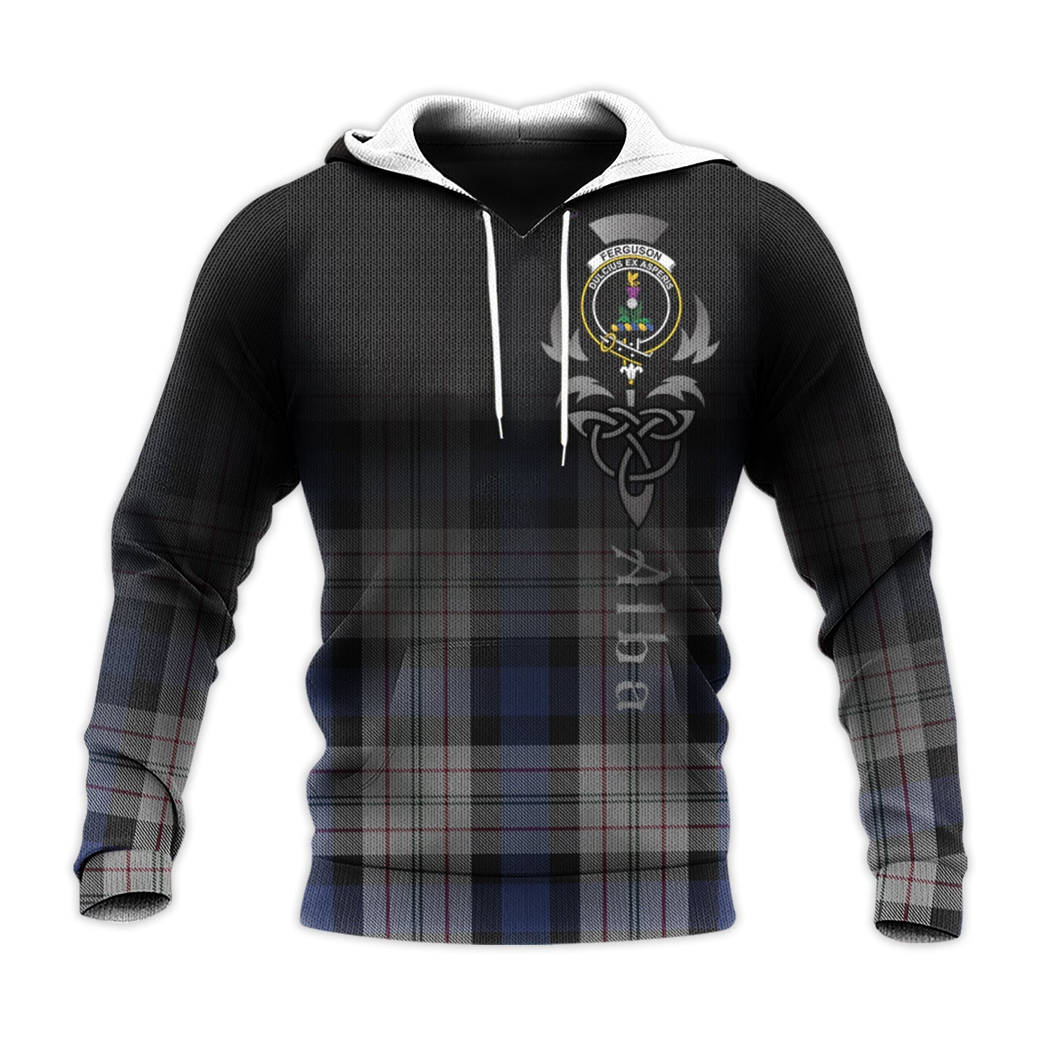 Printivon Ferguson Dress Tartan Crest Alba Celtic Hoodie