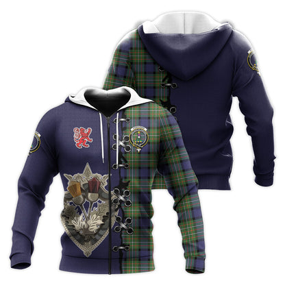 Printivon Ferguson Modern Tartan Hoodie Lion Rampant And Celtic Thistle Style
