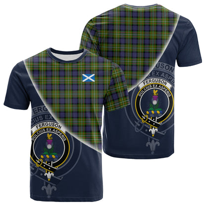 Printivon Ferguson Modern Tartan Scottish Crest T Shirt