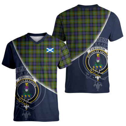 Printivon Ferguson Modern Tartan Scottish Crest T Shirt