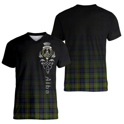 Printivon Ferguson Modern Tartan Crest Alba Celtic T Shirt