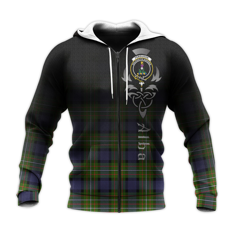 Printivon Ferguson Modern Tartan Crest Alba Celtic Hoodie
