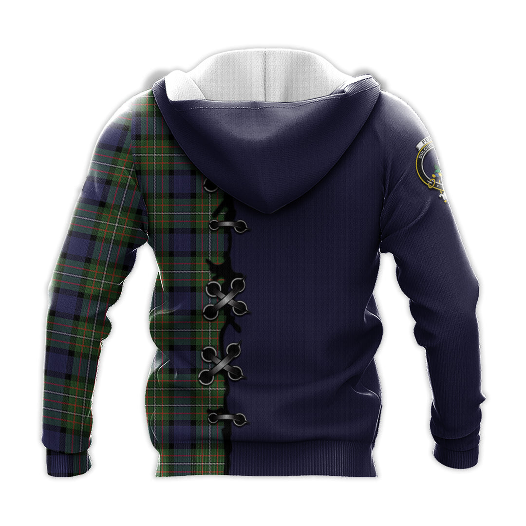 Printivon Ferguson Modern Tartan Hoodie Lion Rampant And Celtic Thistle Style