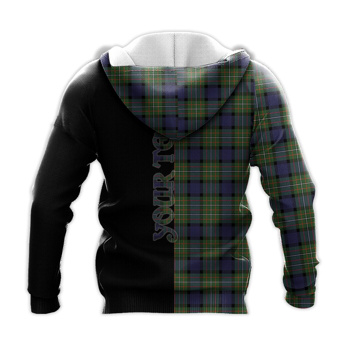 Printivon Ferguson Modern Tartan Personalize Half Hoodie