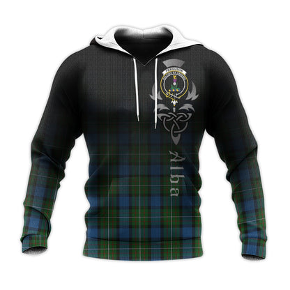 Printivon Ferguson Of Atholl Tartan Crest Alba Celtic Hoodie