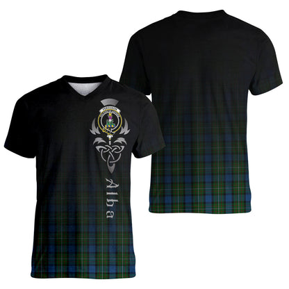 Printivon Ferguson of Atholl Tartan Crest Alba Celtic T Shirt