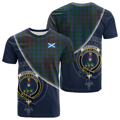 Printivon Ferguson Old Tartan Scottish Crest T Shirt