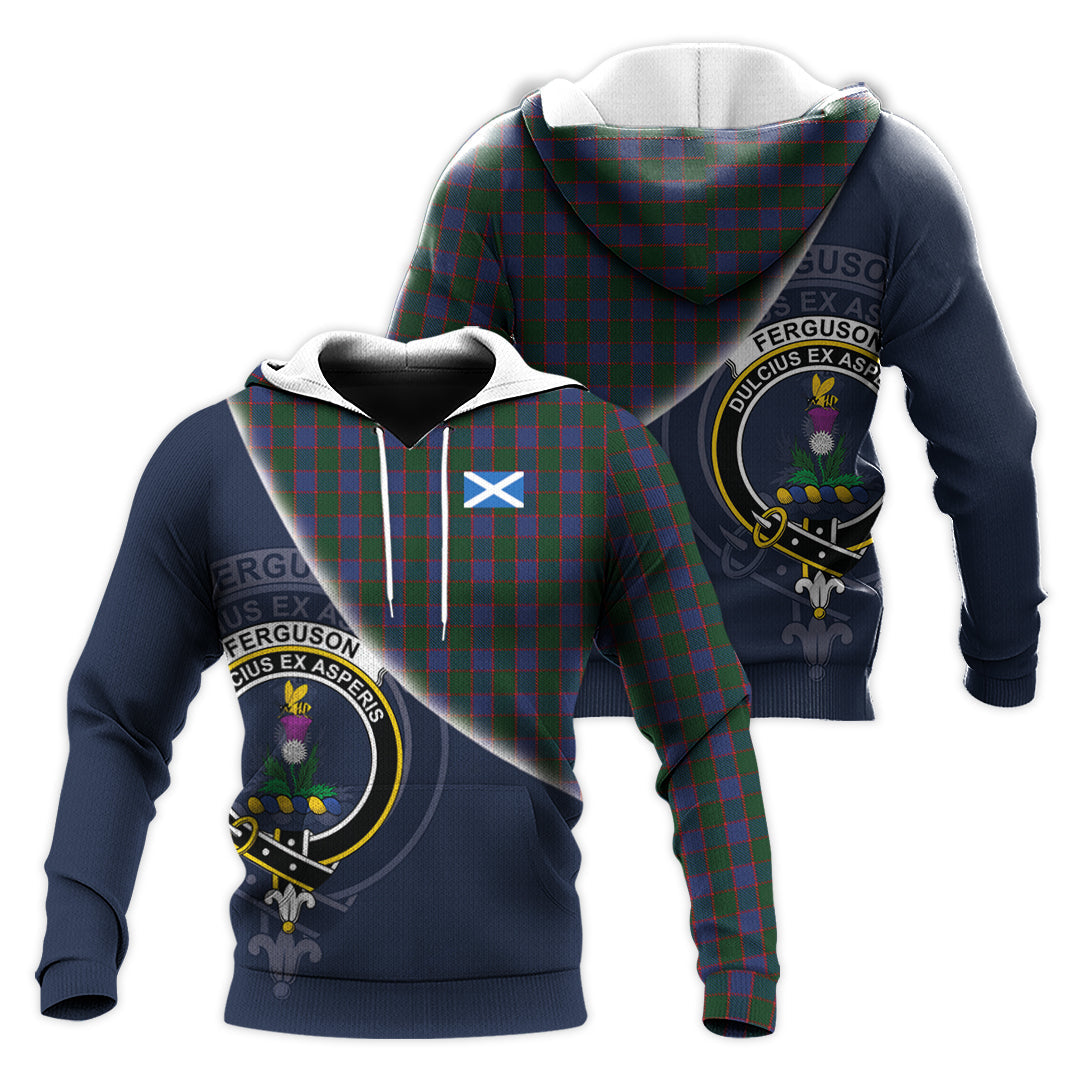 Printivon Ferguson Old Tartan Scottish Crest Hoodie