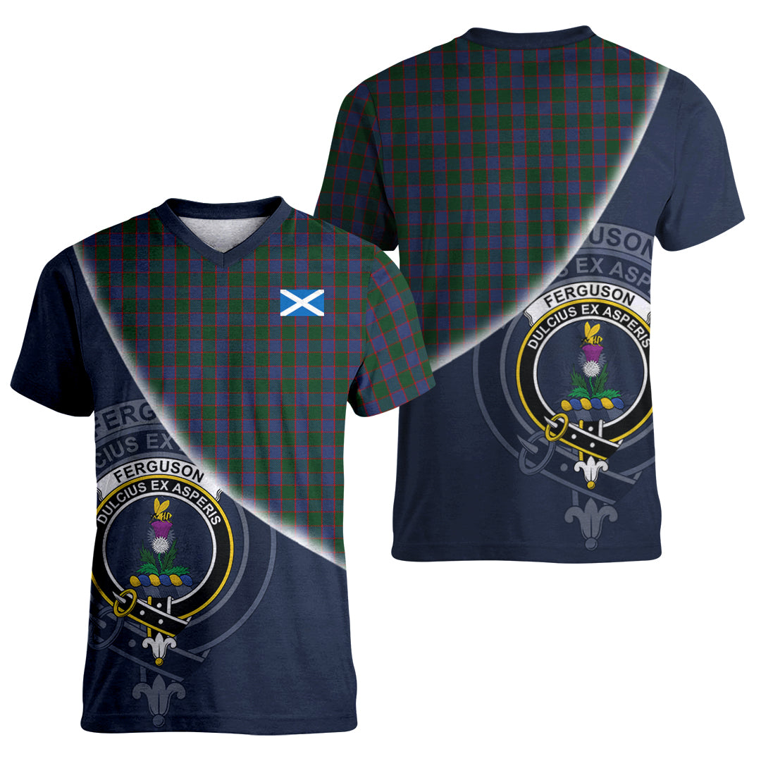 Printivon Ferguson Old Tartan Scottish Crest T Shirt