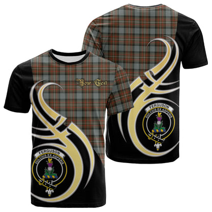 Printivon Ferguson Weathered Tartan Crest Believe In Me T Shirt