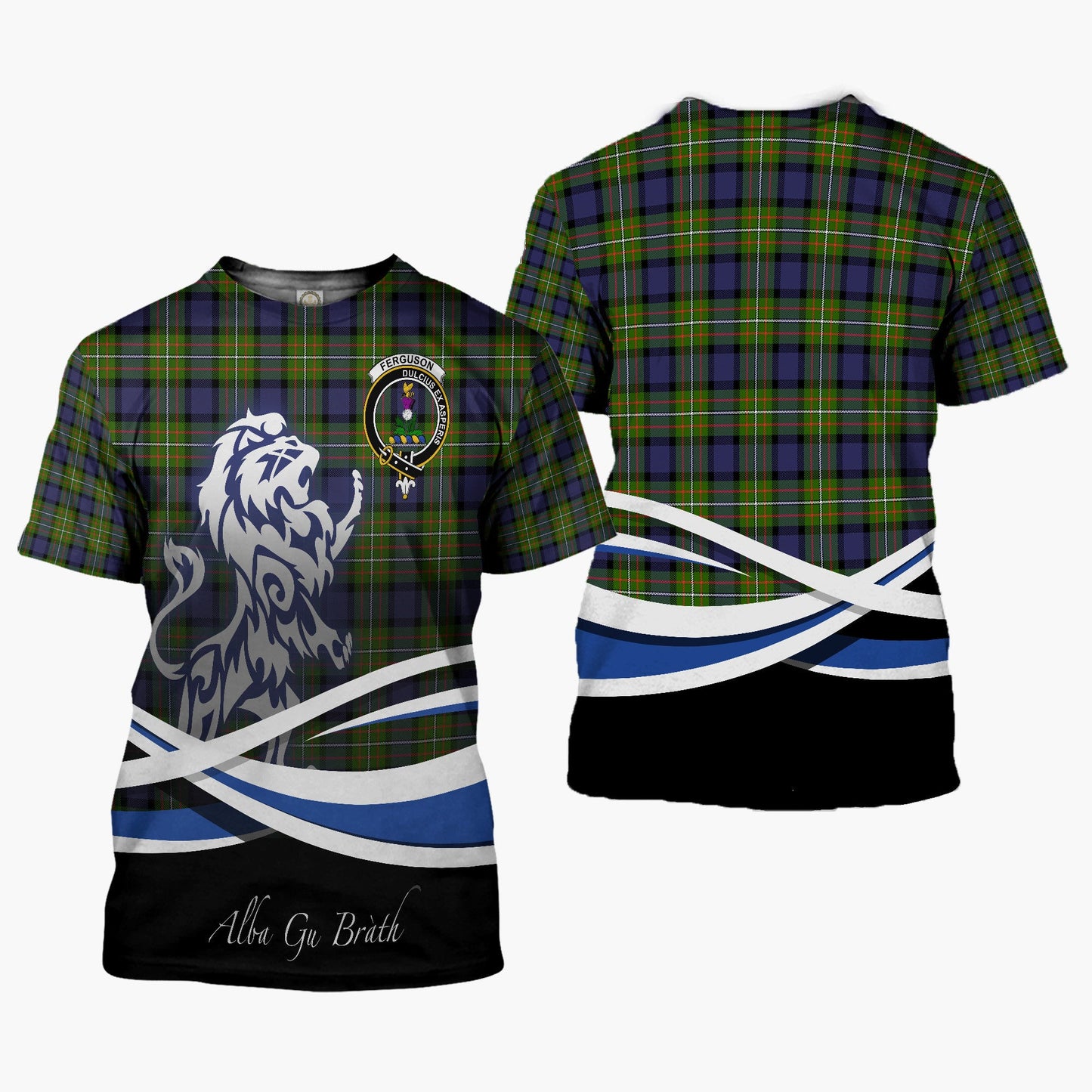 Printivon Ferguson Clan Crest Alba Gu Brath T Shirt Scotland Gift