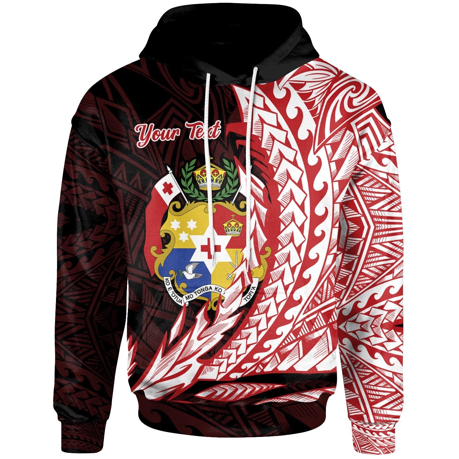 Tonga Hoodie Wings Style