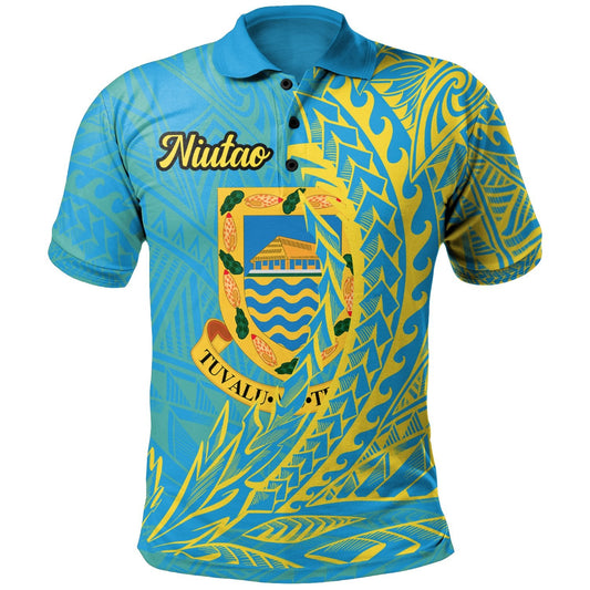 Tuvalu Polo Shirt - Niutao Wings Style