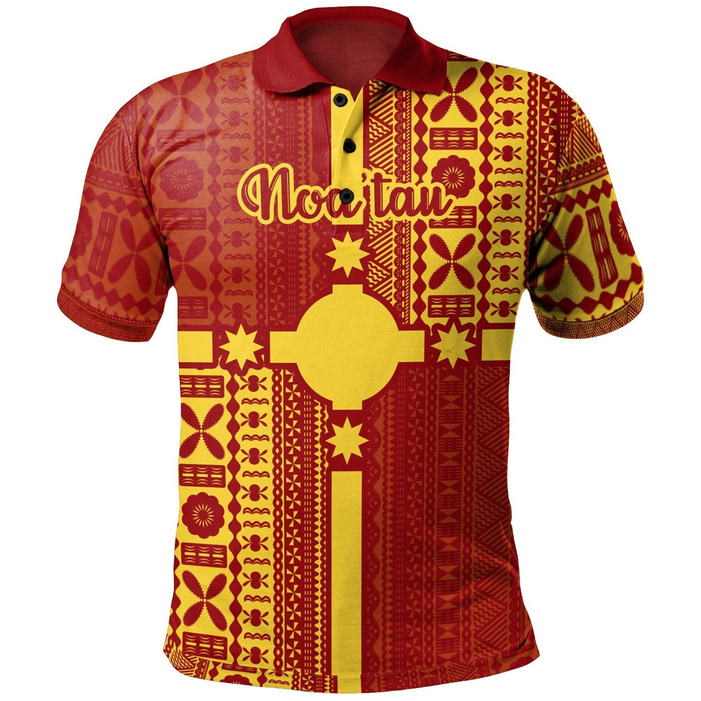 Rotuma Polo Shirt - Noa’tau Rotuma Flag Style