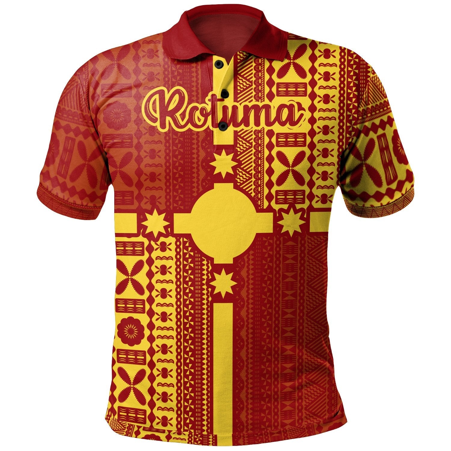 Rotuma Polo Shirt - Rotuma Flag Style