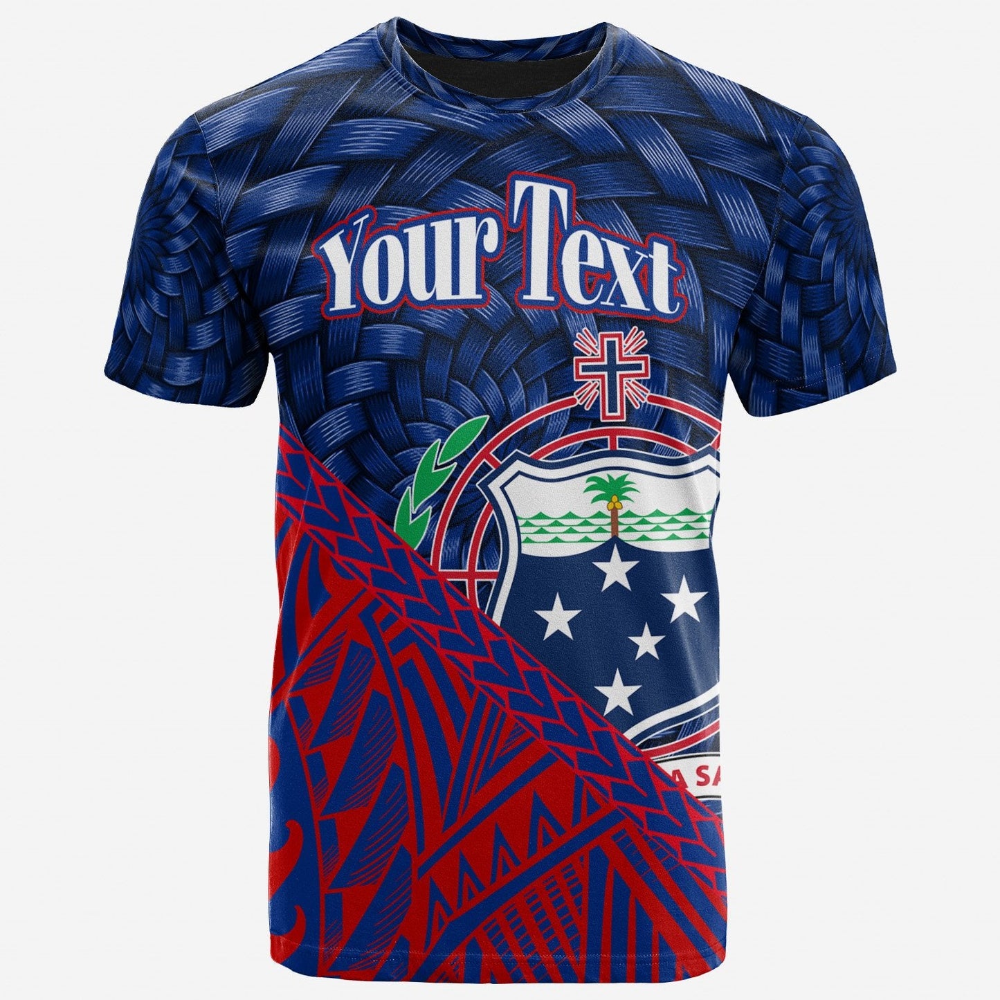 Samoa T - Shirt - Custom Personalised Polynesian Patterns With Bamboo
