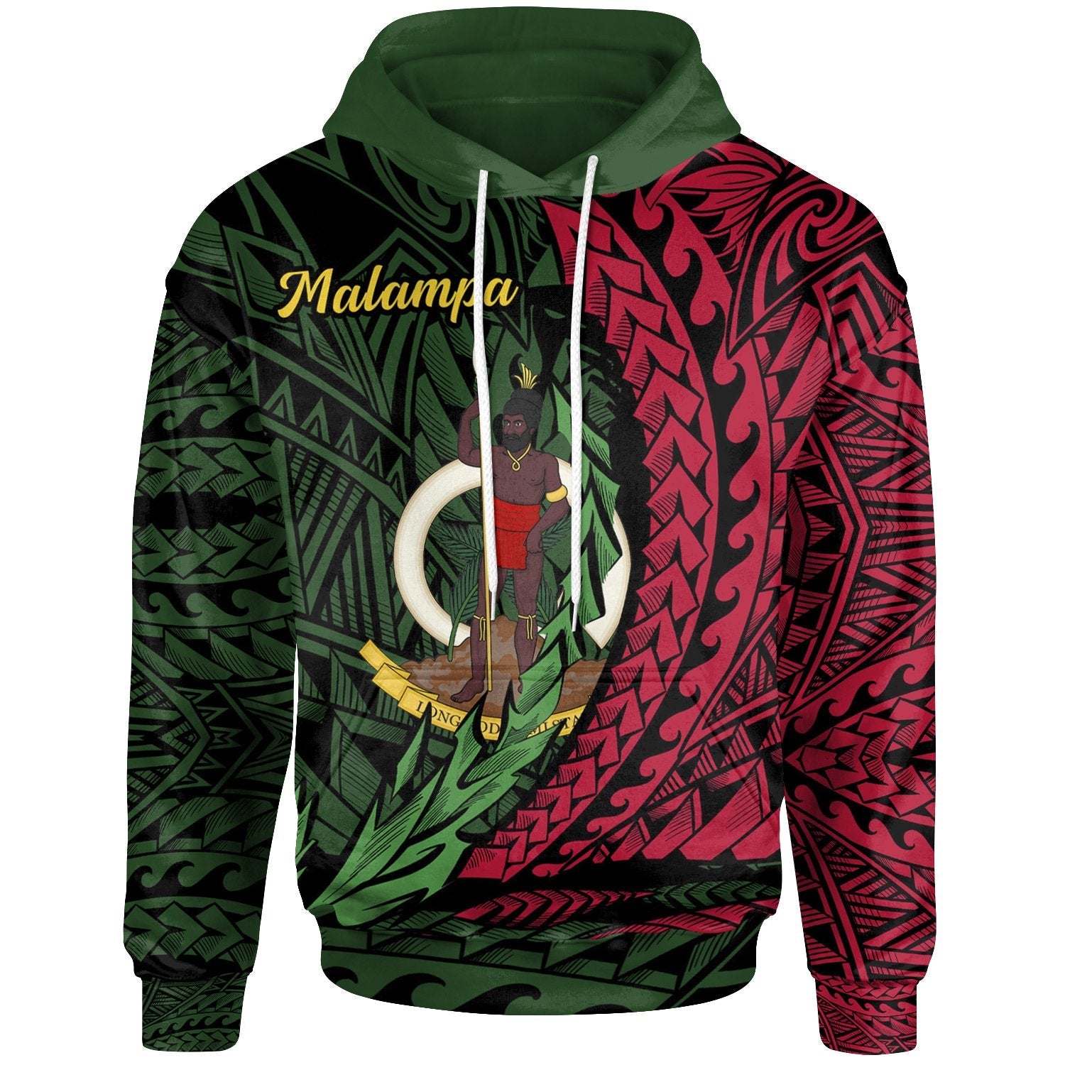Vanuatu Hoodie Malampa Wings Style