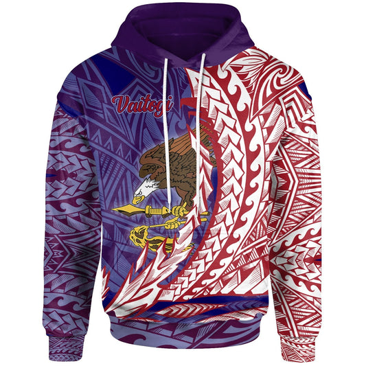 American Samoa Hoodie Vaitogi Wings Style