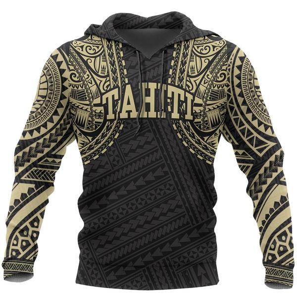Tahiti Pullover Hoodie Tahiti Polynesian Tattoo