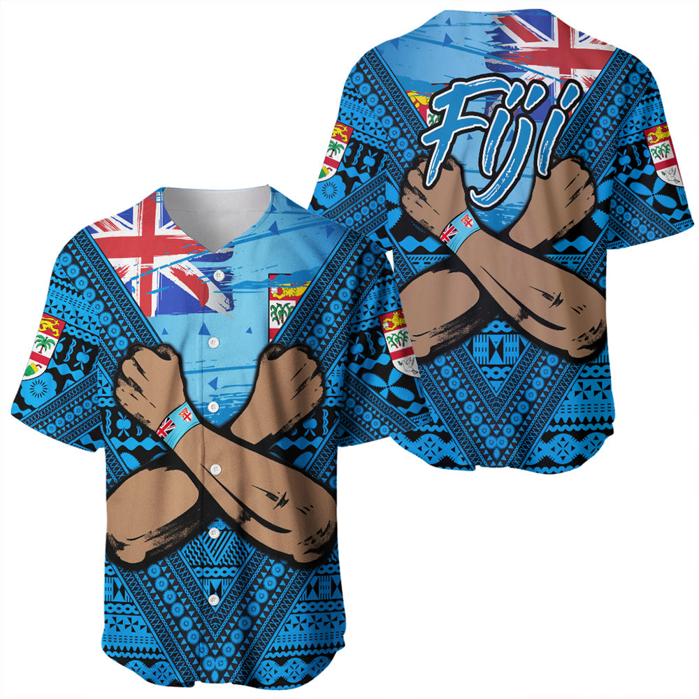 Fiji Bula Flag Baseball Jersey