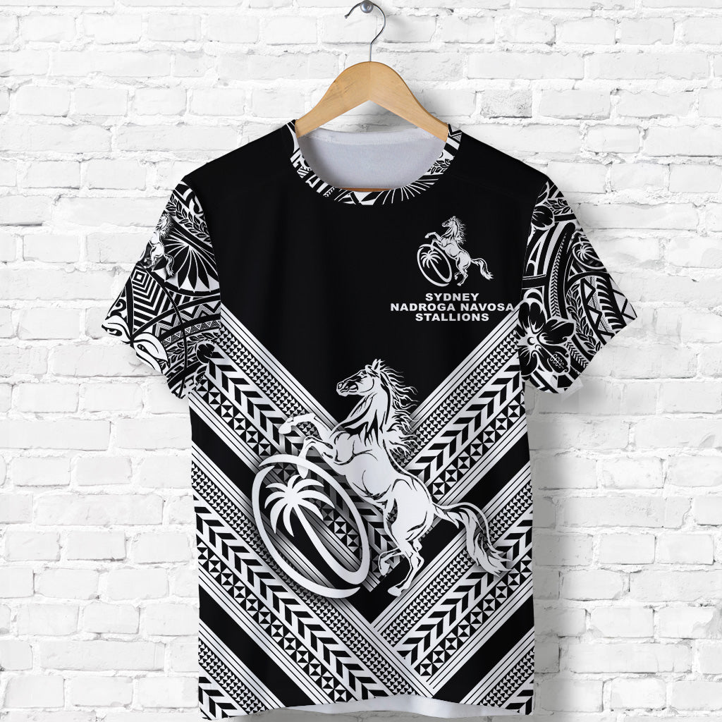 Fiji Rugby T Shirt Sydney Nadroga Navosa Stallions Creative Style Black