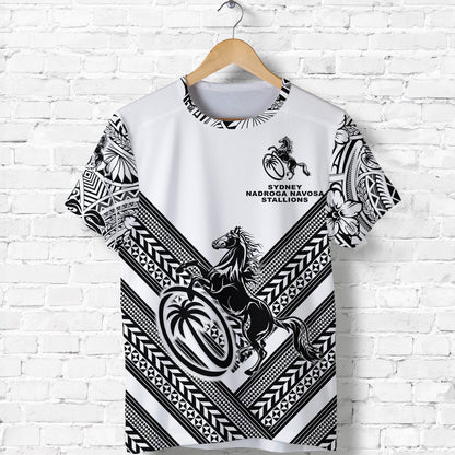 Fiji Rugby T Shirt Sydney Nadroga Navosa Stallions Creative Style White