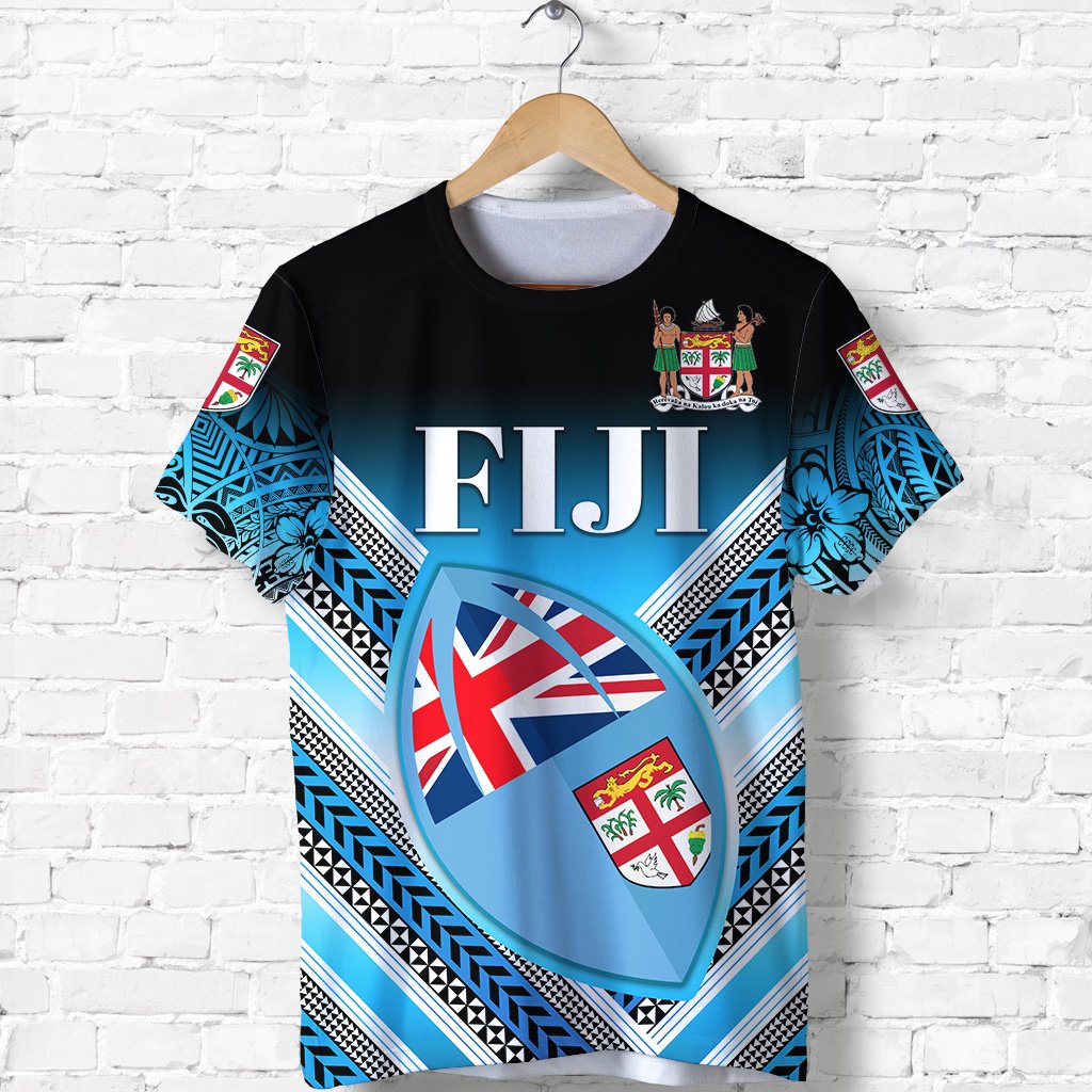 Fiji Rugby T Shirt Map Creative Style
