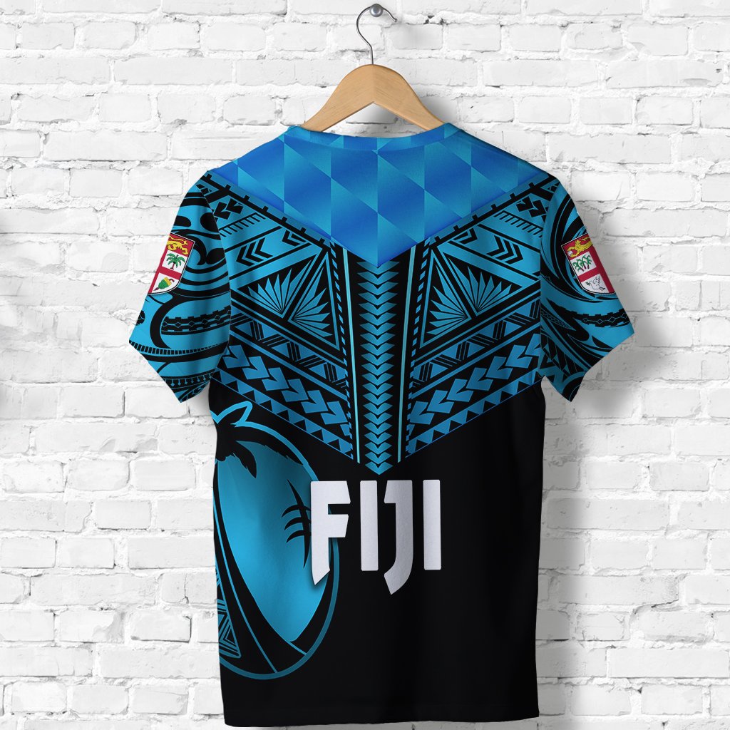 Fiji Rugby T Shirt Coconut Sporty Vibes Black