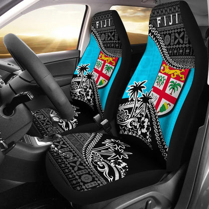 Fiji Car Seat Covers Fiji Flag Fall In The Wave