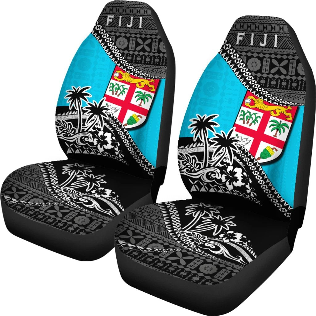 Fiji Car Seat Covers Fiji Flag Fall In The Wave