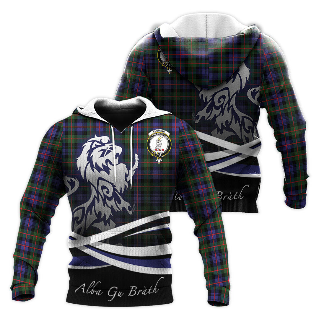 Printivon Fleming Tartan Scottish Lion Hoodie