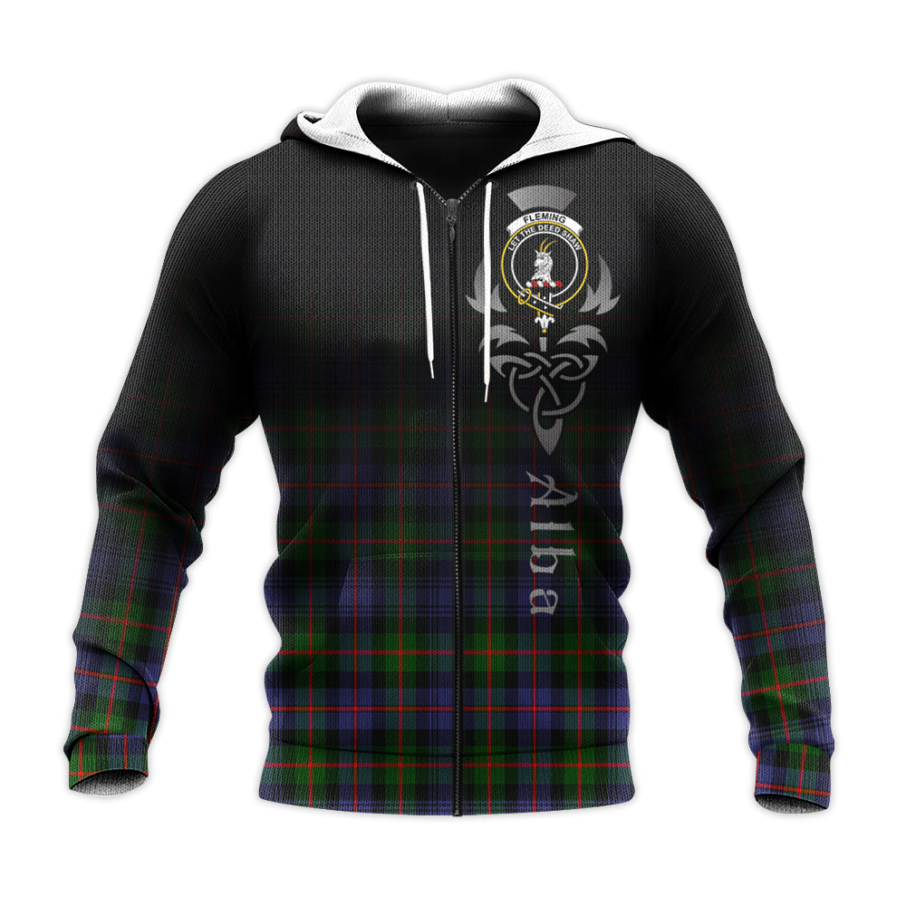 Printivon Fleming Tartan Crest Alba Celtic Hoodie