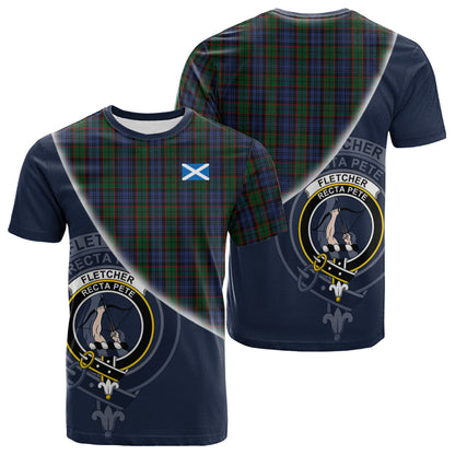 Printivon Fletcher Tartan Scottish Crest T Shirt
