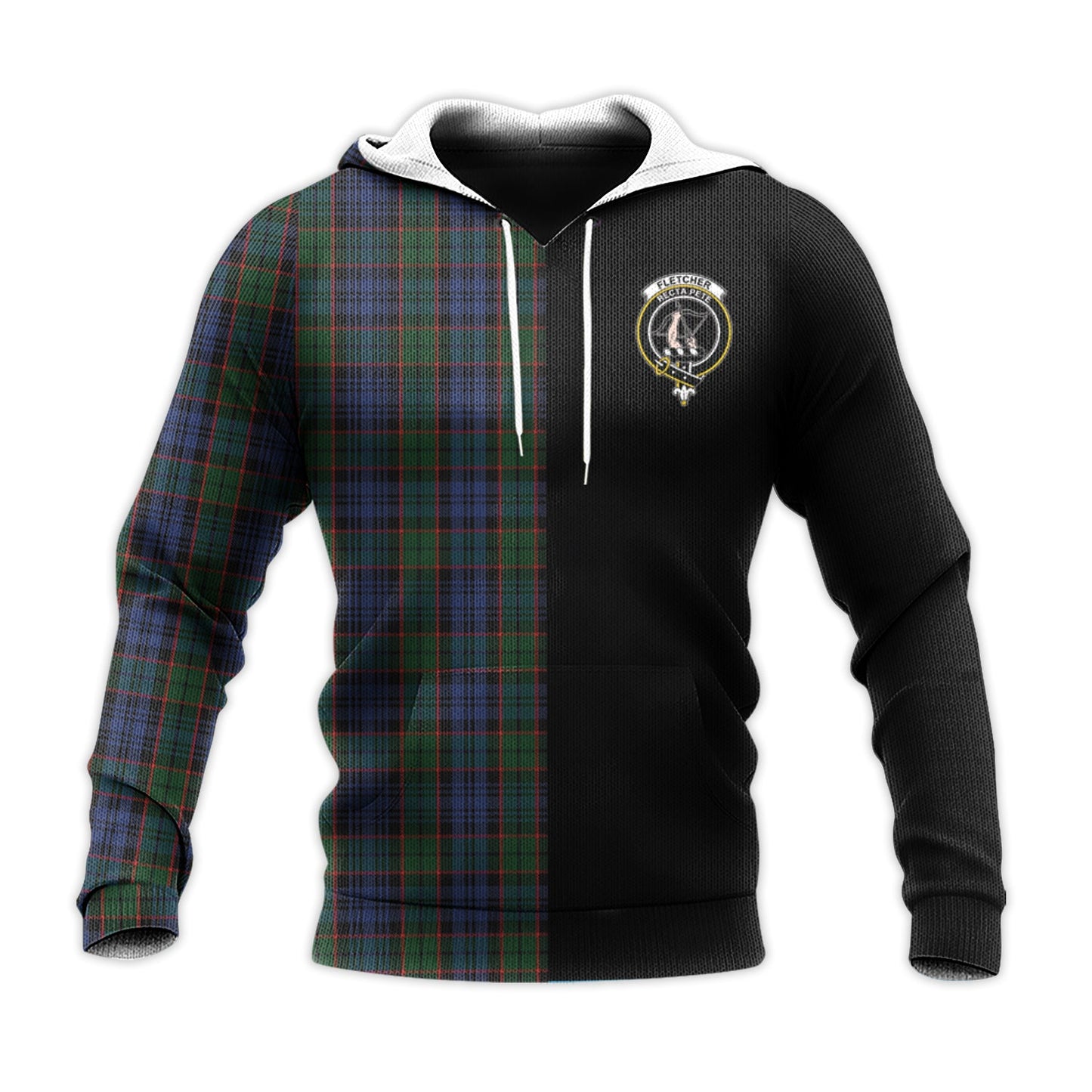 Printivon Fletcher Tartan Personalize Half Hoodie