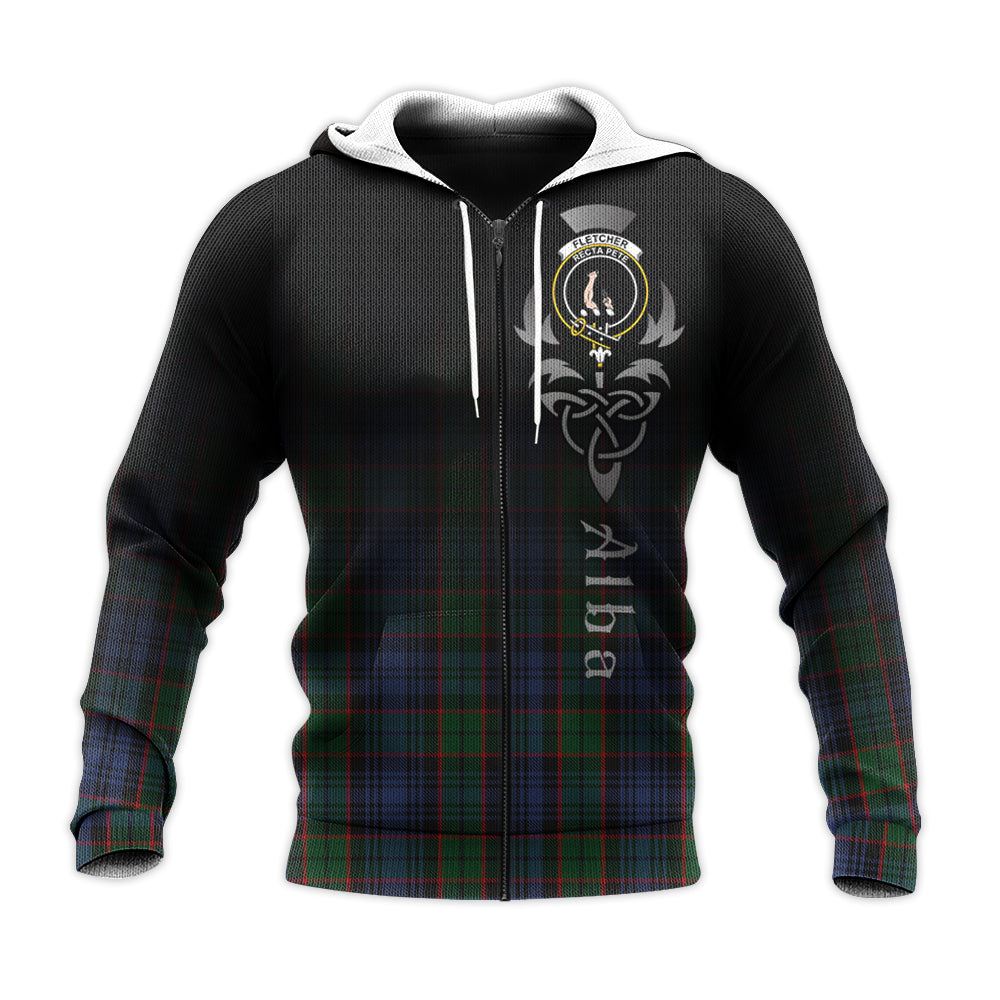 Printivon Fletcher Tartan Crest Alba Celtic Hoodie