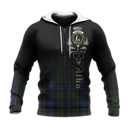 Printivon Fletcher Tartan Crest Alba Celtic Hoodie